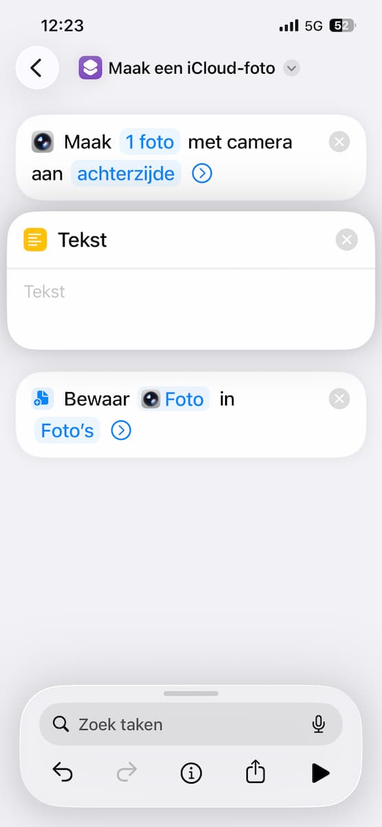 Instructiefoto: Het begin van de naam
