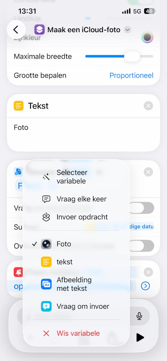 Instructiefoto: Op de juiste plek