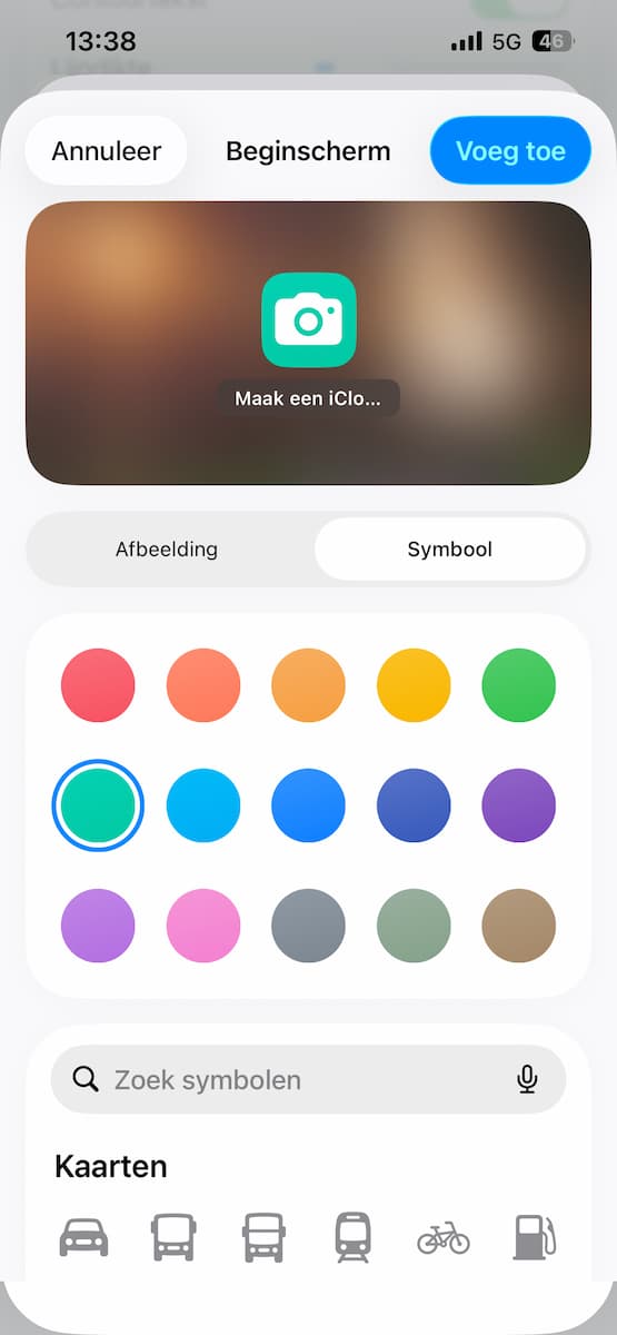 Instructiefoto: Siri, Spotlight of beginscherm