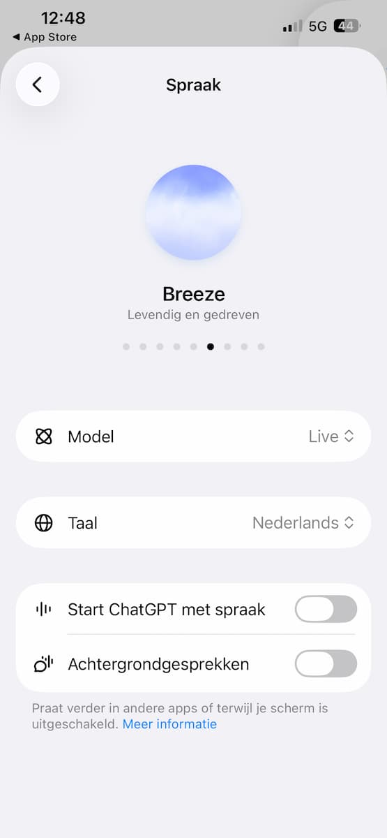 Instructiefoto: Kies een stem