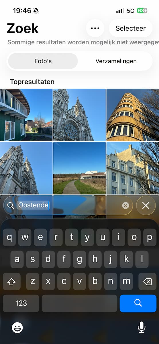 Instructiefoto: Locatie zoeken