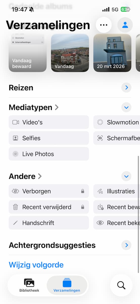 Instructiefoto: Verborgen foto’s terugvinden