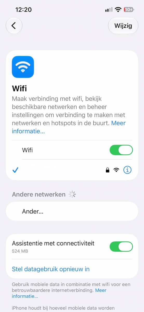 Instructiefoto: Wifi-verbinding