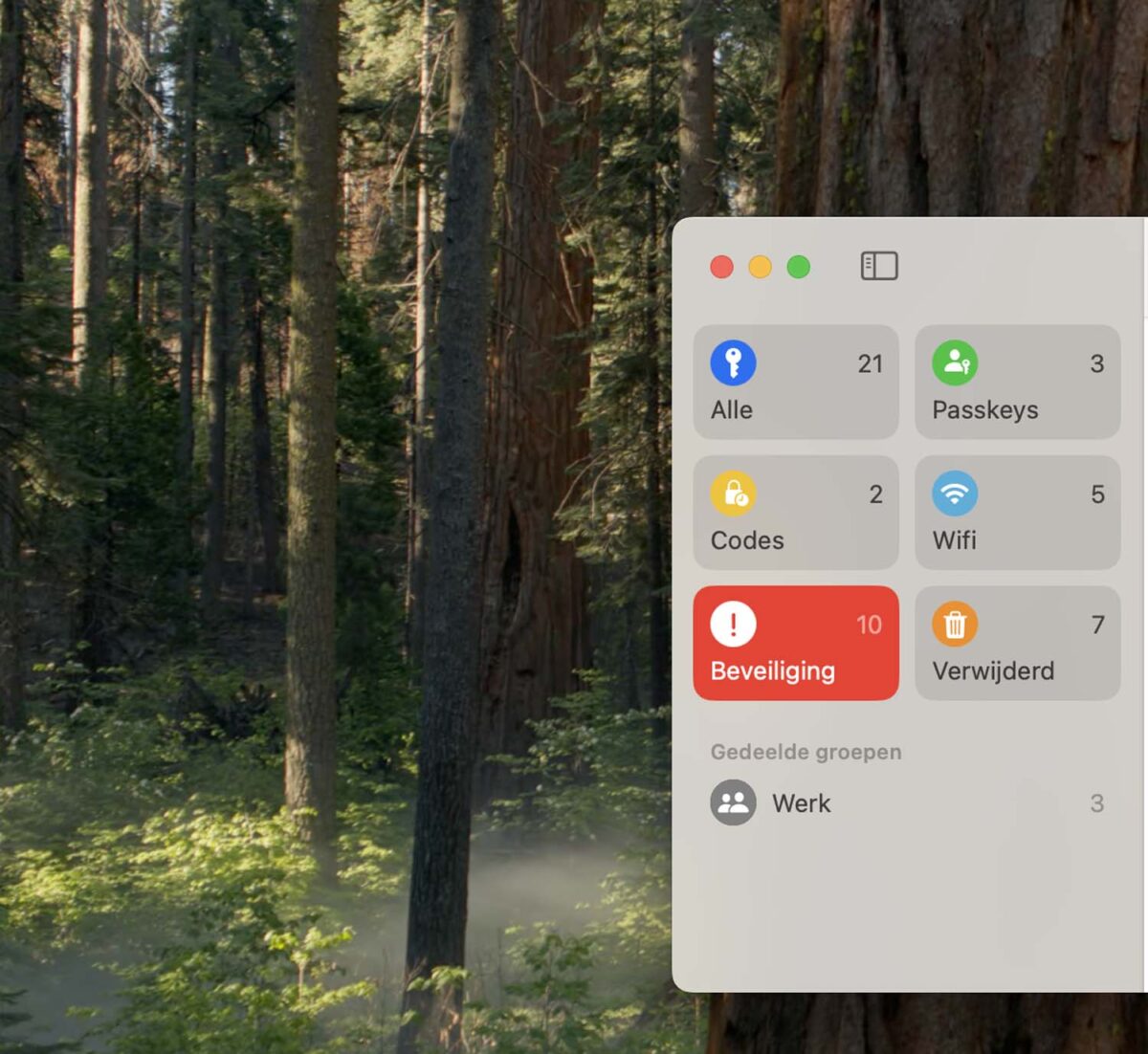 Instructiefoto: Beveiliging