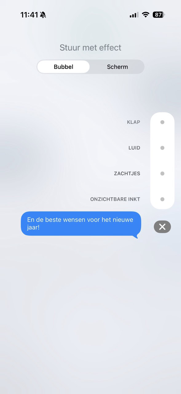 Instructiefoto: Verzenden met effect