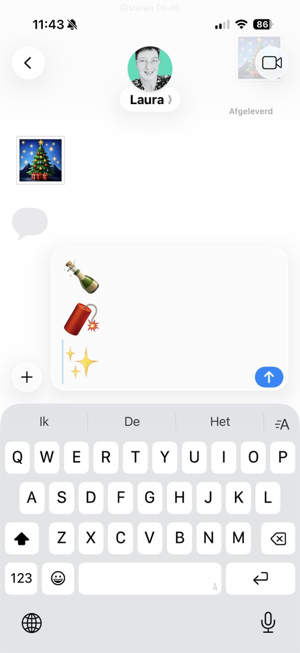 Instructiefoto: Berichten