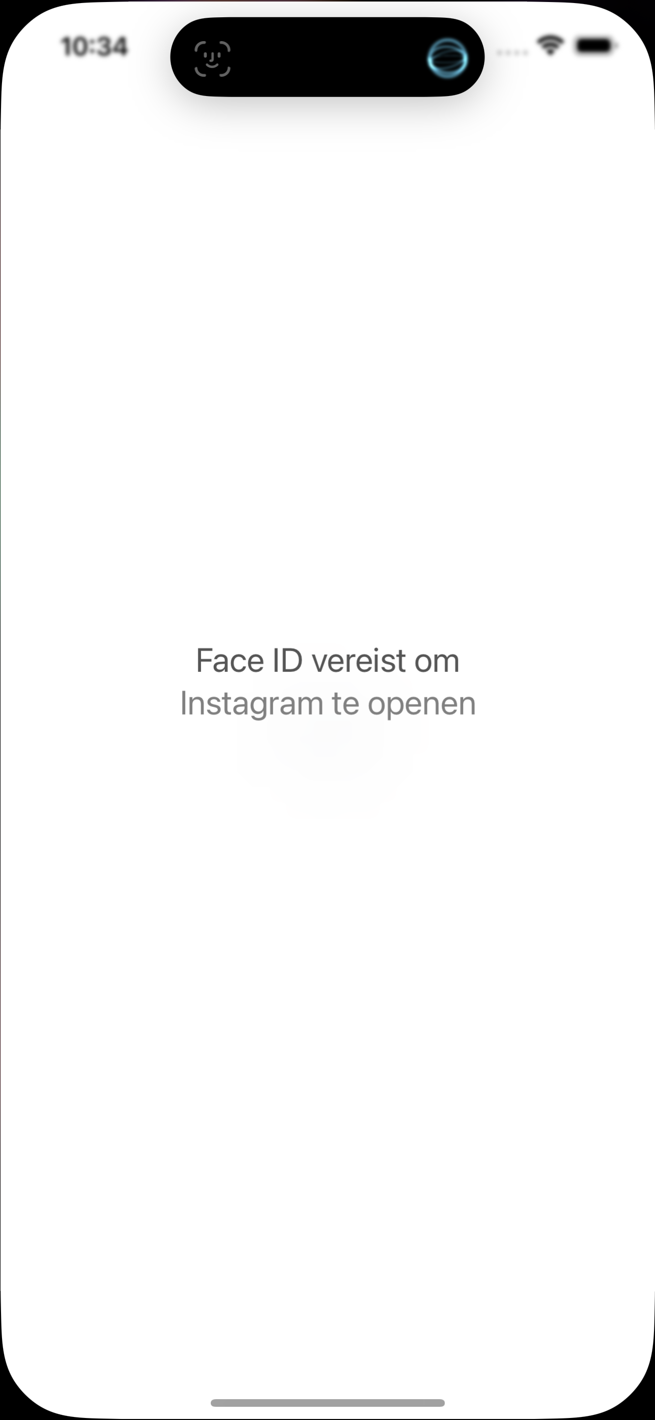 Instructiefoto: Face ID ingesteld