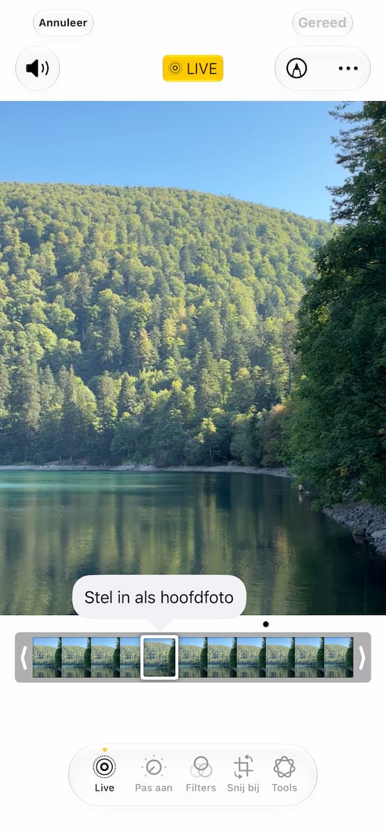 Instructiefoto: Bewerken