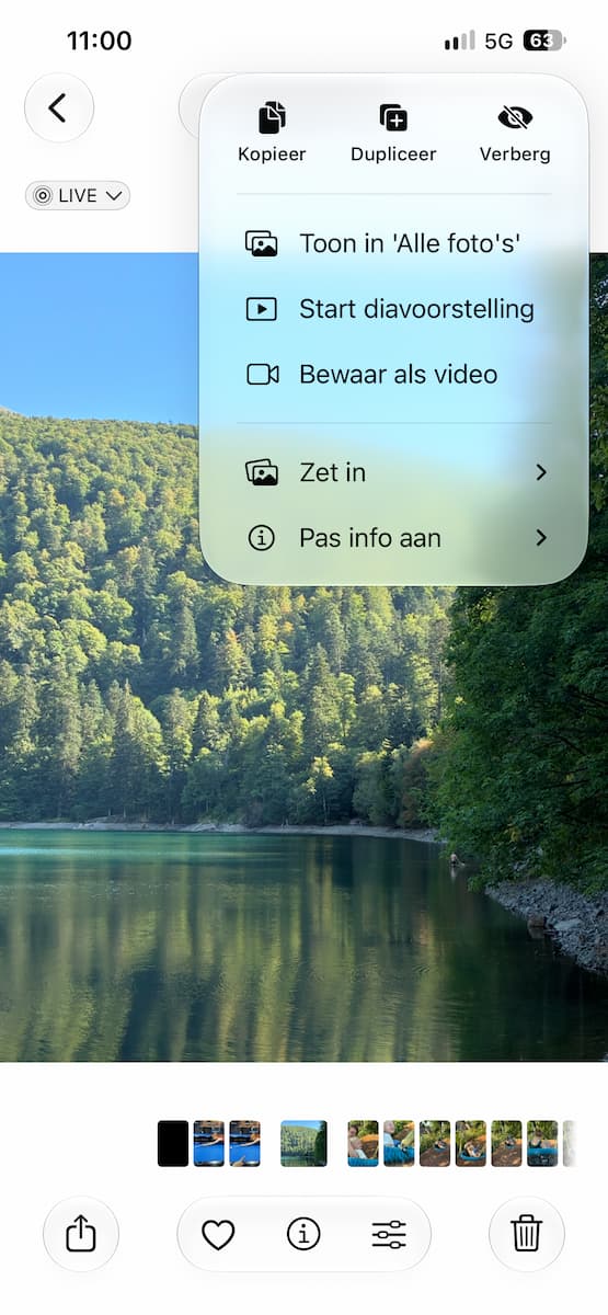 Instructiefoto: Omzetten naar video