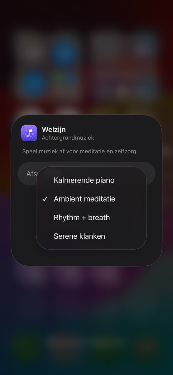 Instructiefoto: Kies een afspeellijst