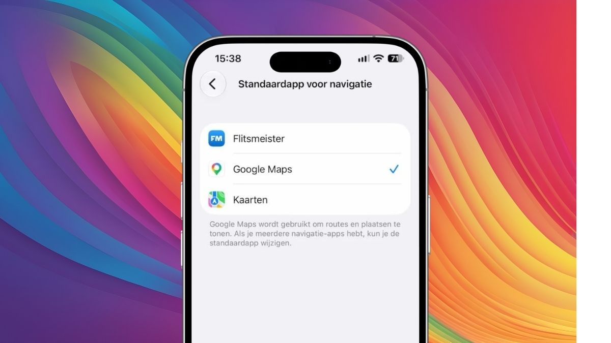 Afbeelding van Google Maps als standaardapp om te navigeren: zo stel je het