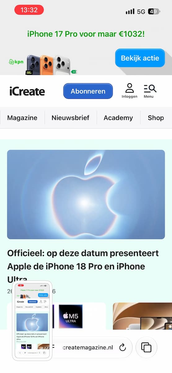 Instructiefoto: Open een artikel