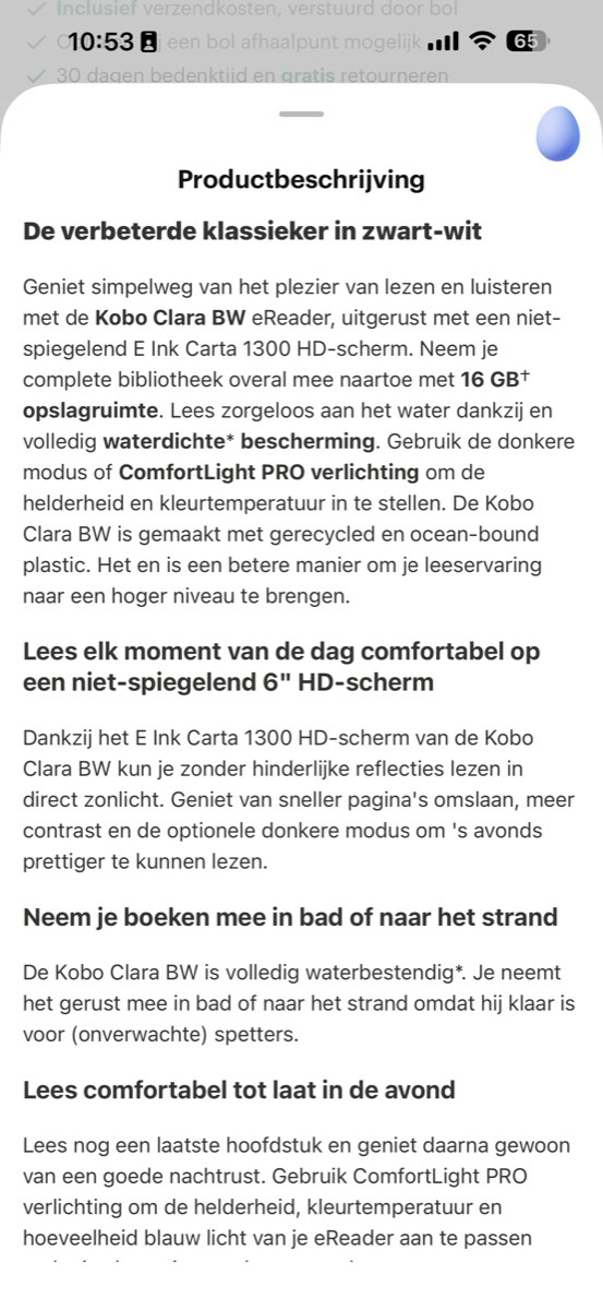 Ei in bol-app