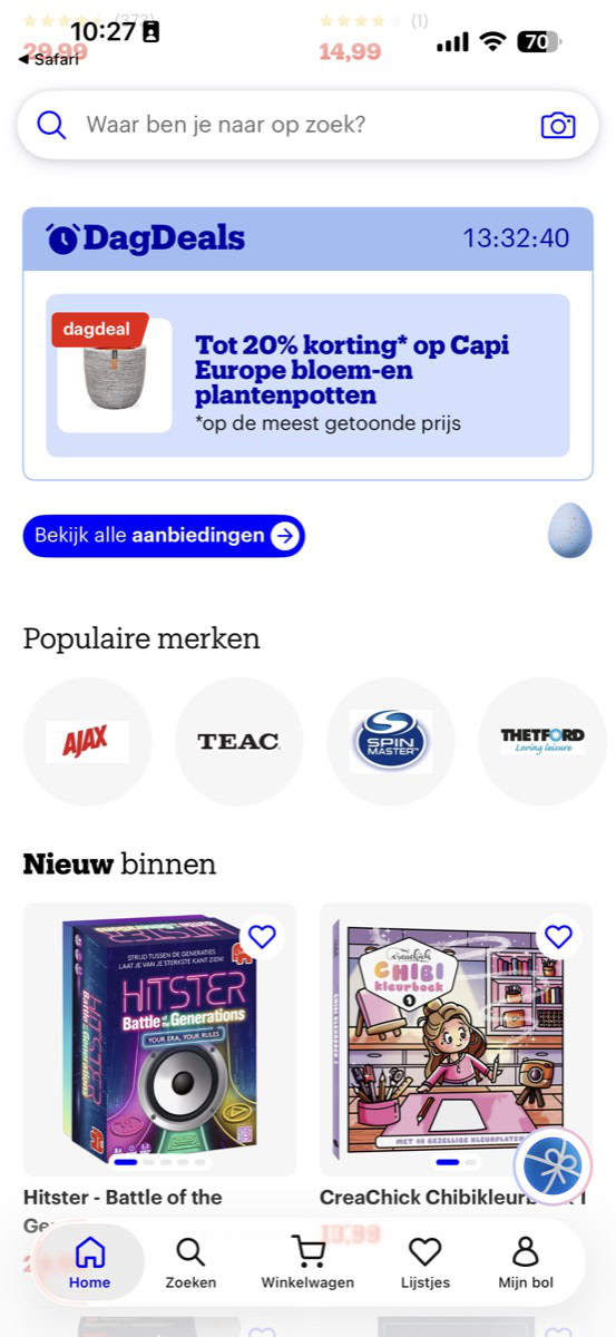 Ei in bol-app