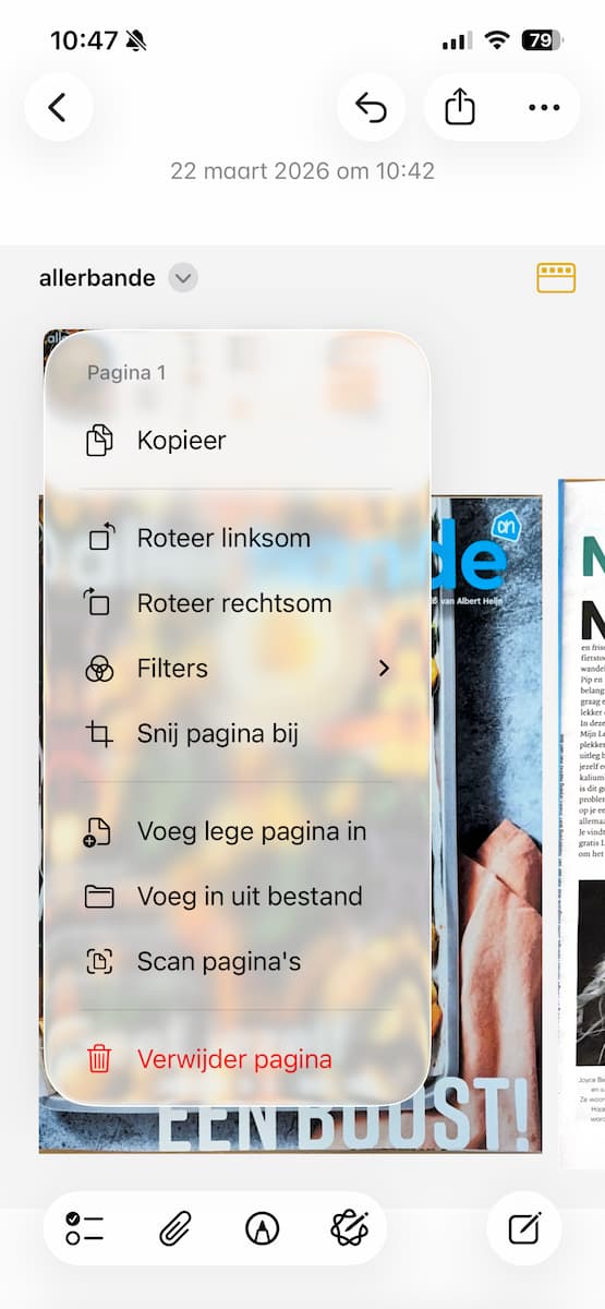 Instructiefoto: Bewerken