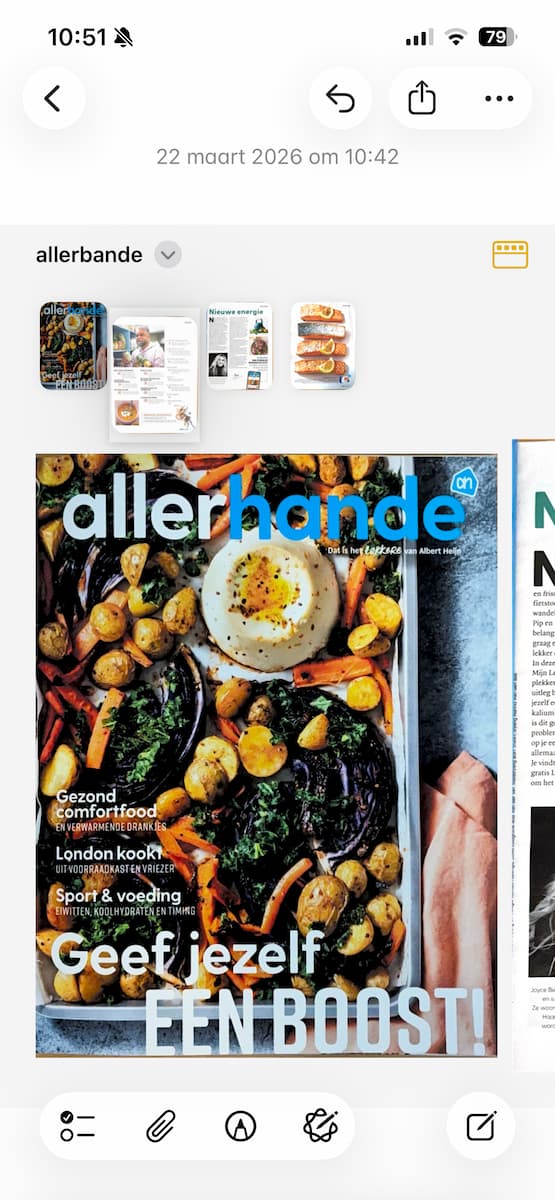 Instructiefoto: Verander de volgorde