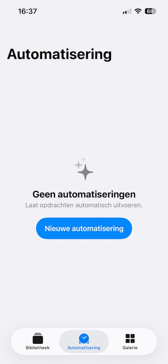 Instructiefoto: Automatisering
