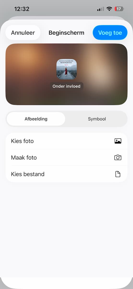 Instructiefoto:  Zoek de cover