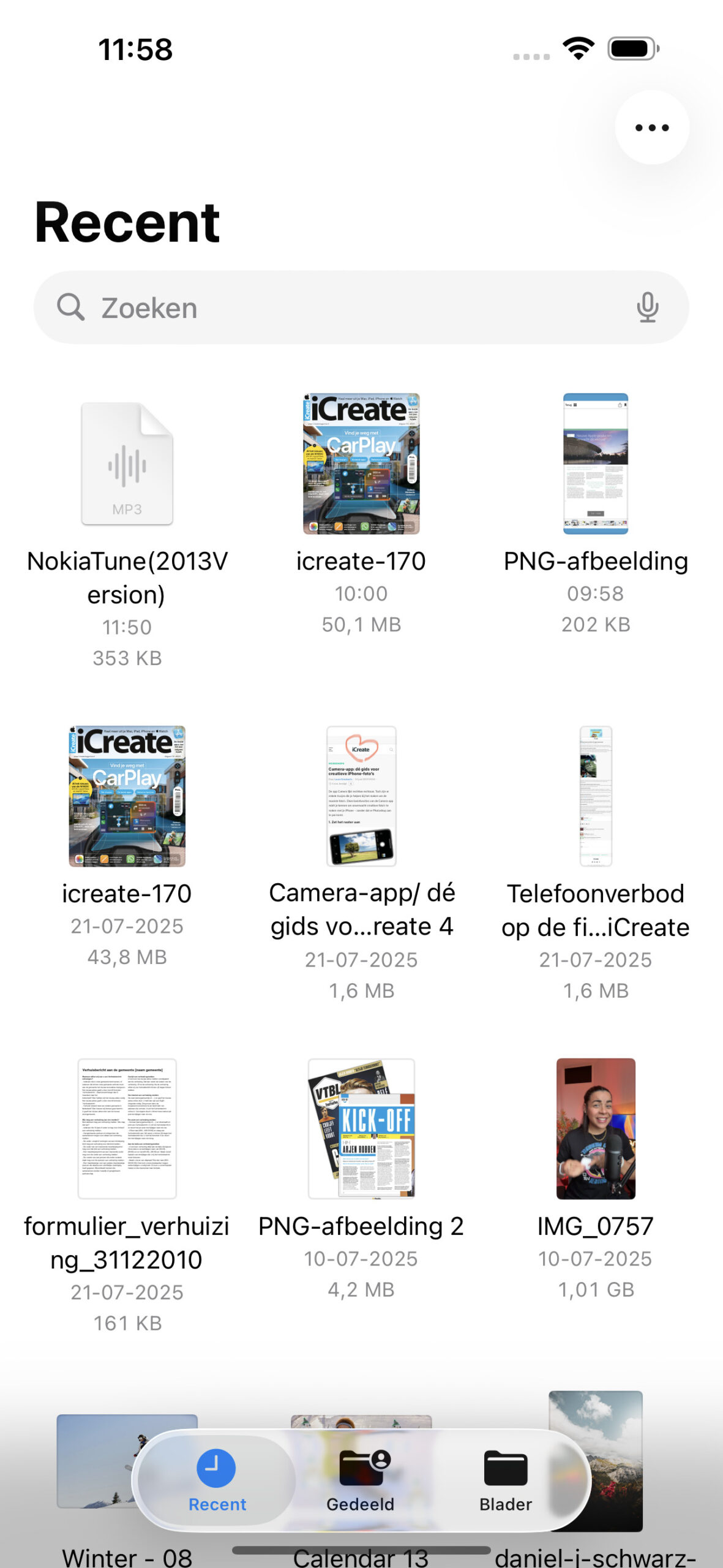 Instructiefoto: Bestanden
