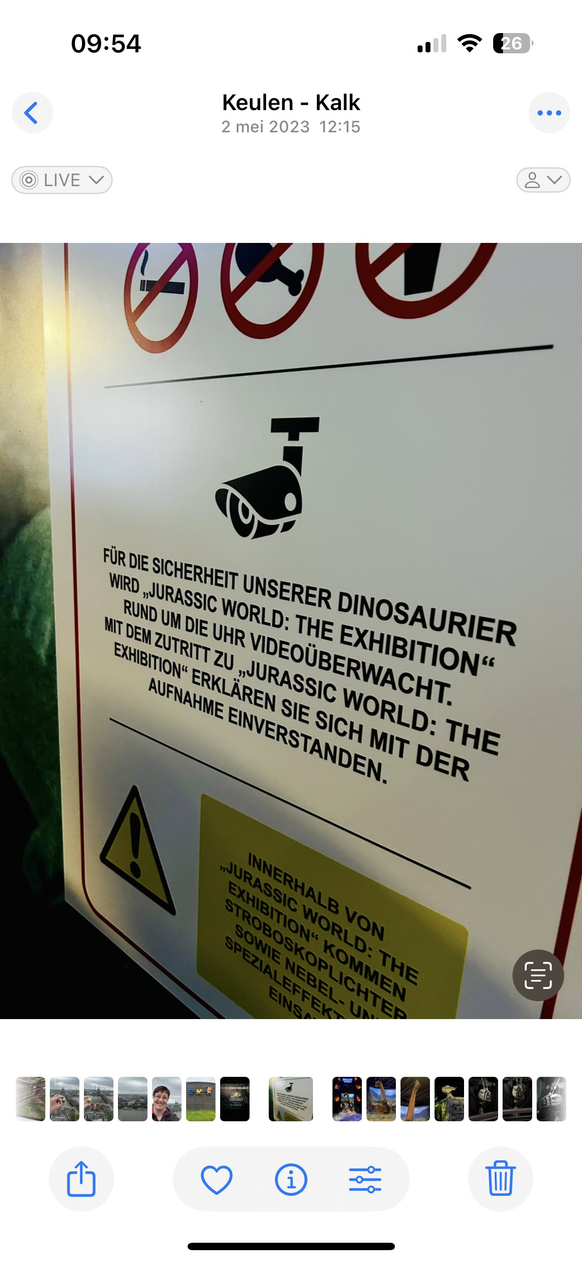 Open een foto met tekst