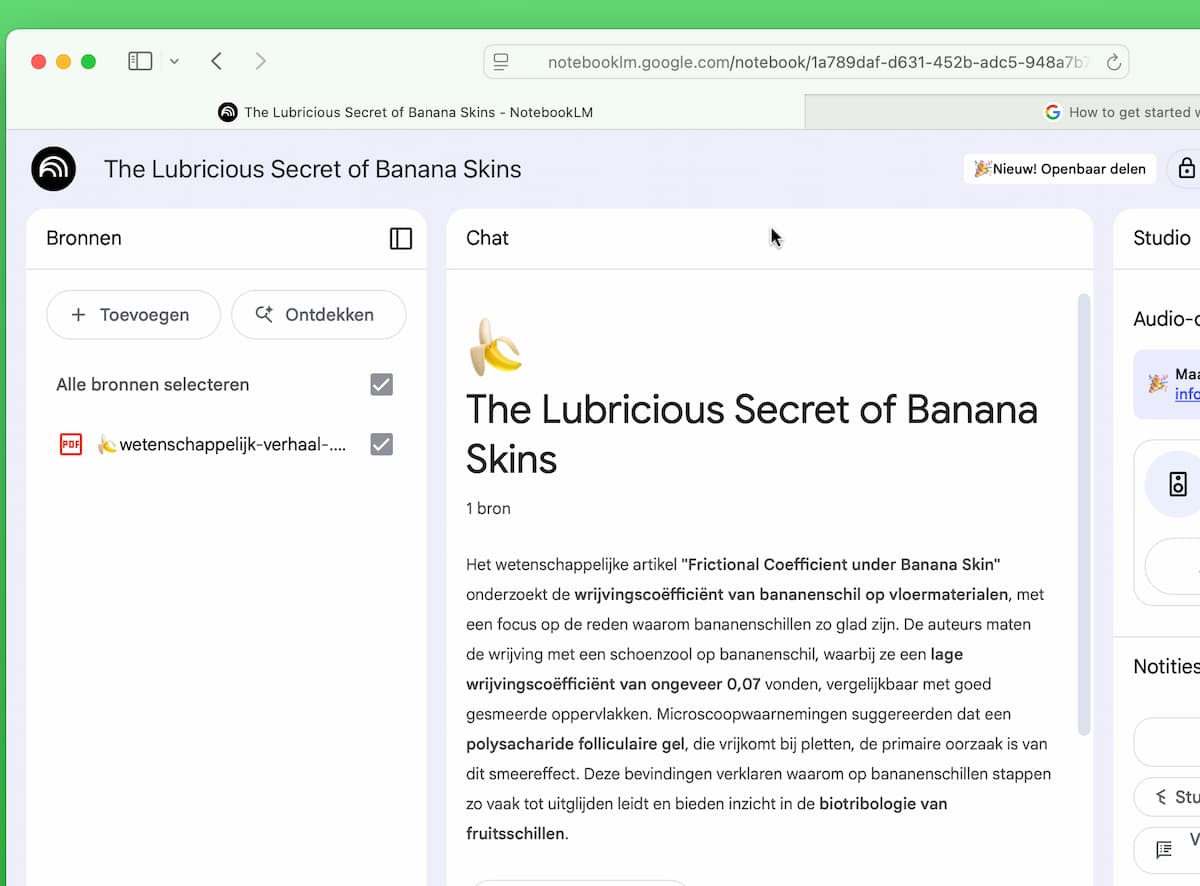 Instructiefoto: Chat en Studio