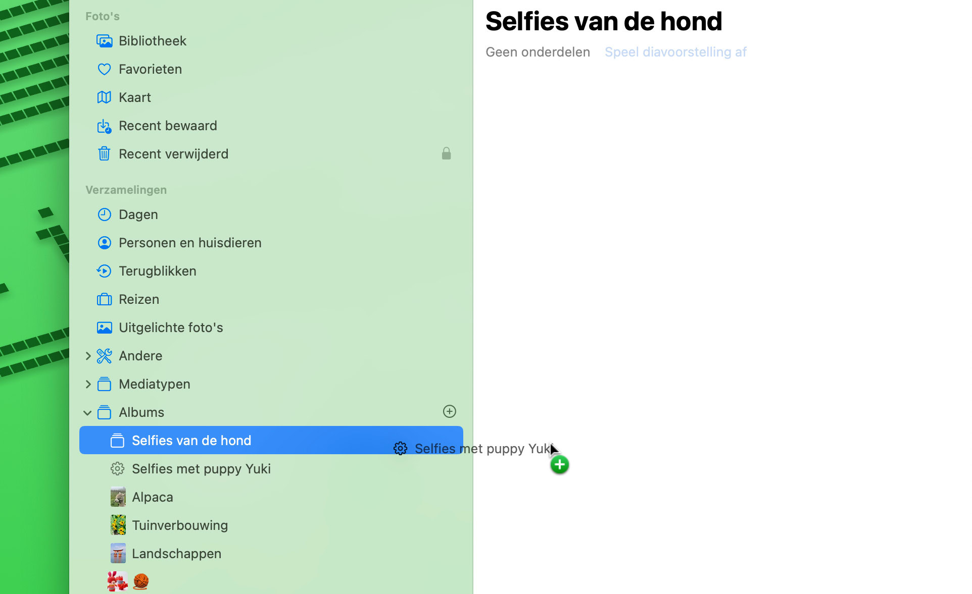 Instructiefoto: Niet op je iPhone