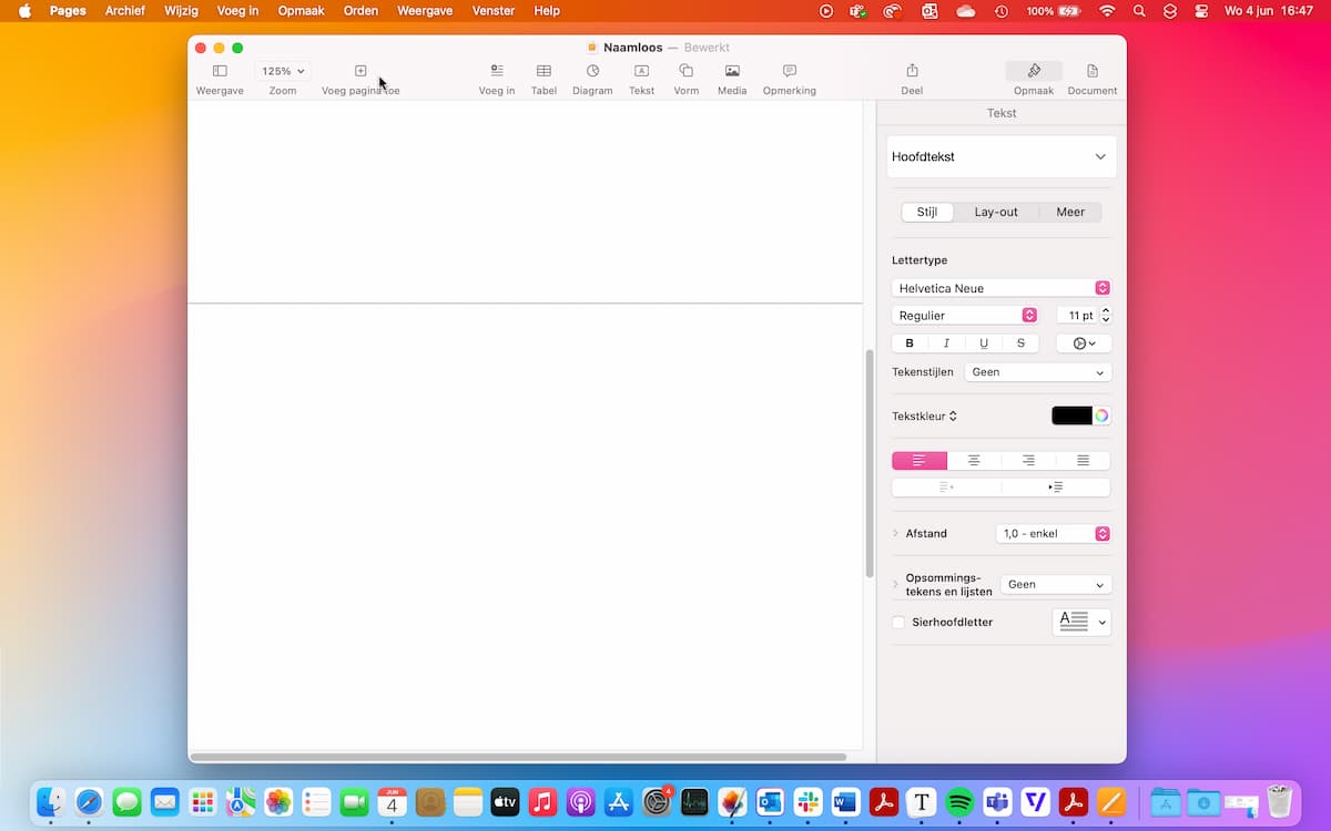 Instructiefoto: Pagina