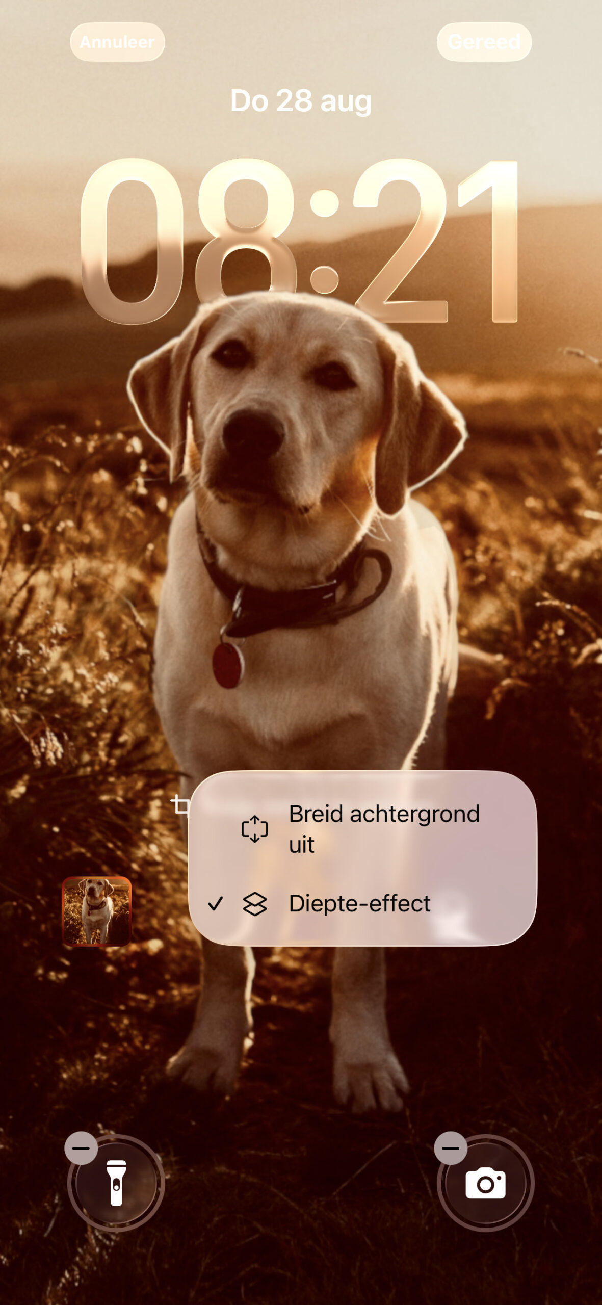 Instructiefoto: Voeg diepte toe