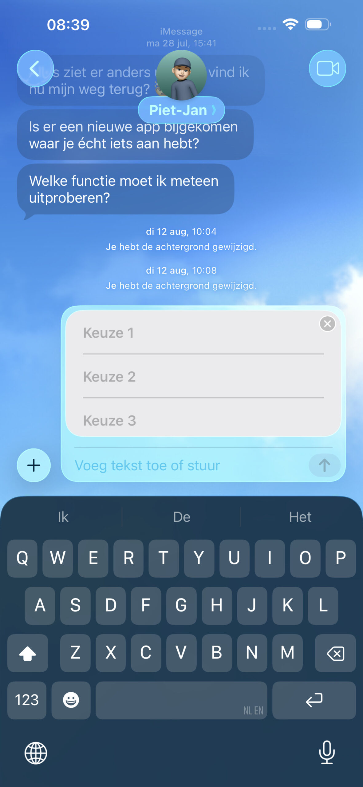 Instructiefoto: Bedenk je vraag en mogelijke antwoorden