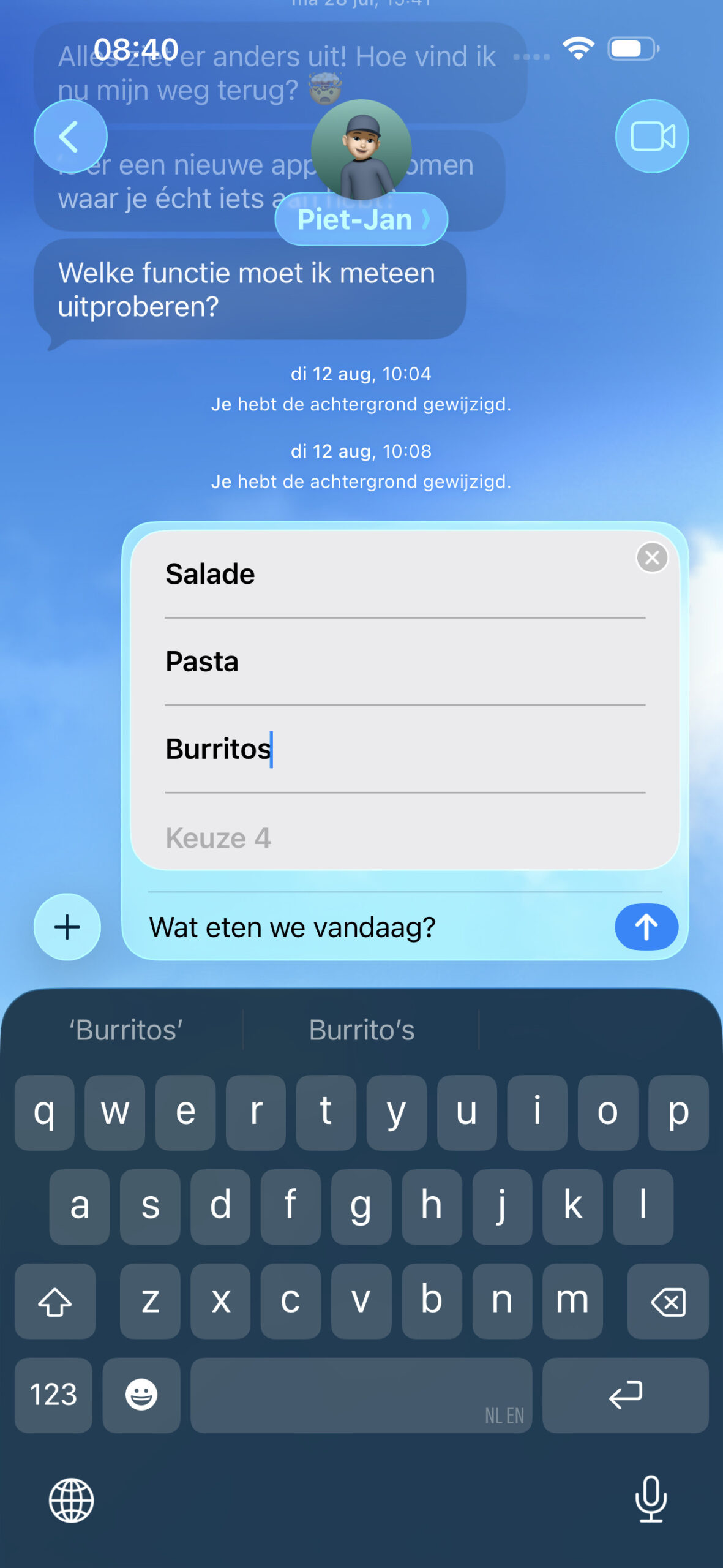 Instructiefoto: Welke optie wordt het?
