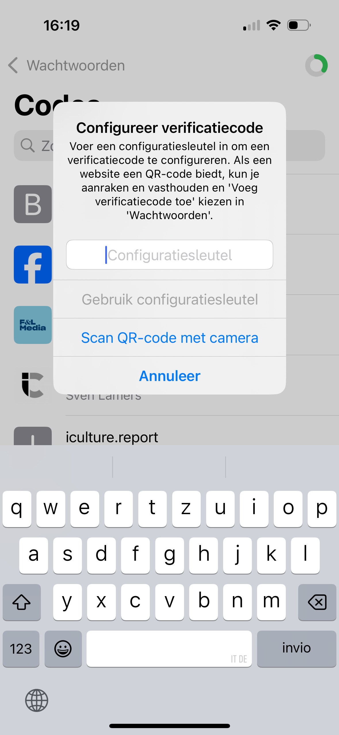 Instructiefoto: Scannen met iPhone