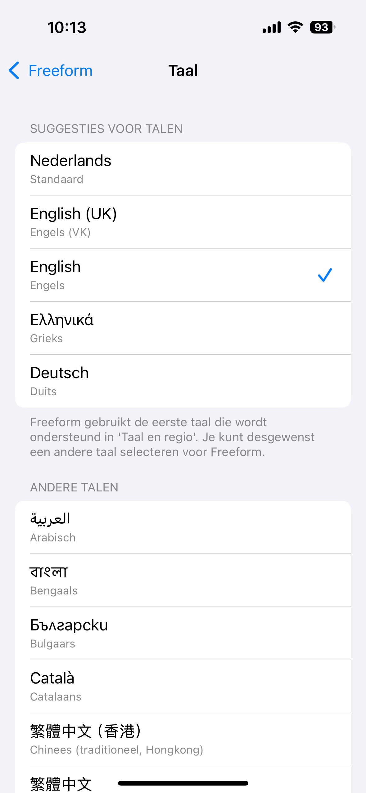 Instructiefoto: Taal kiezen