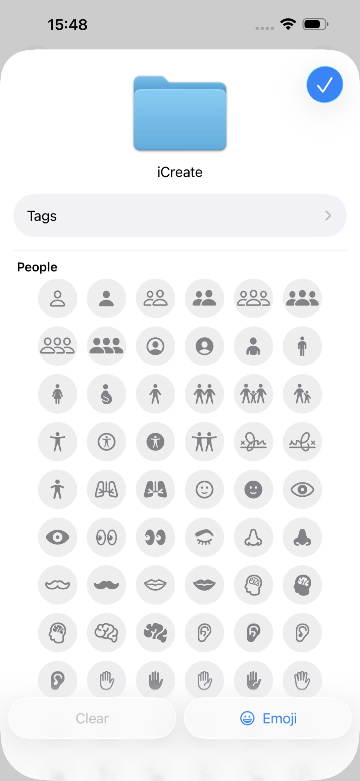 Ouderwetse blauwe map