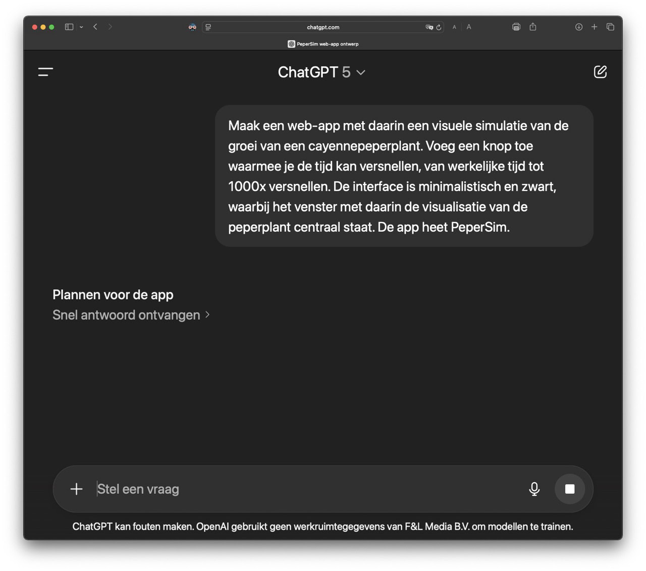 Instructiefoto: Even denken