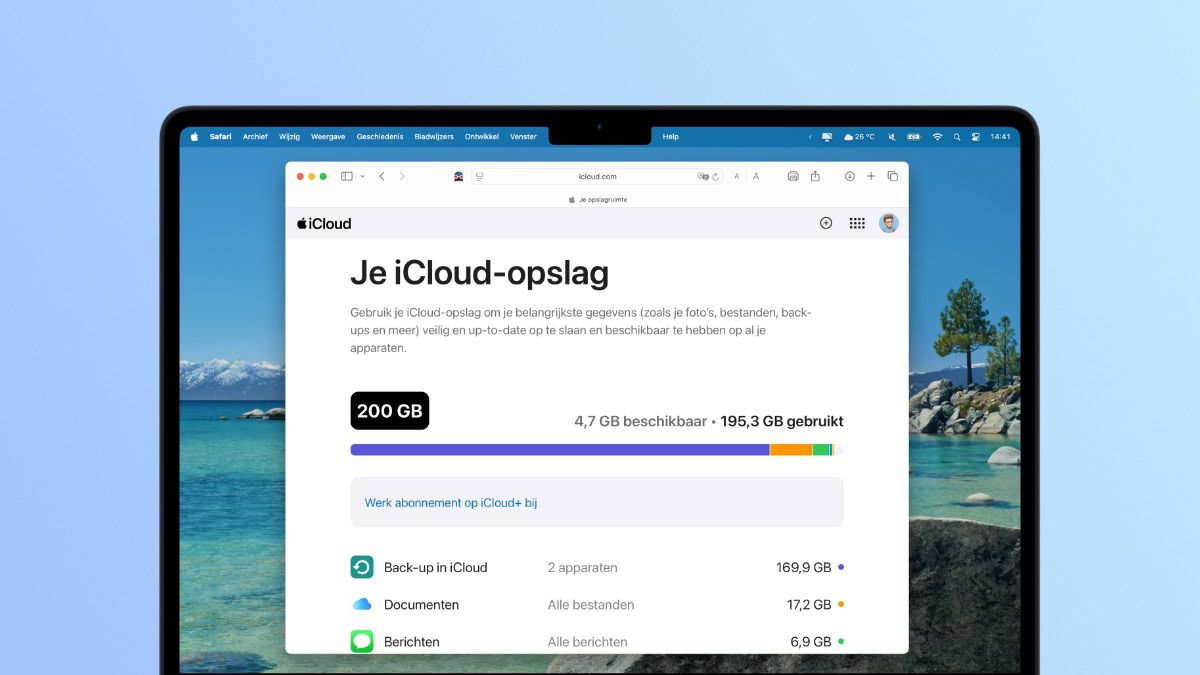 iCloud opslag vol