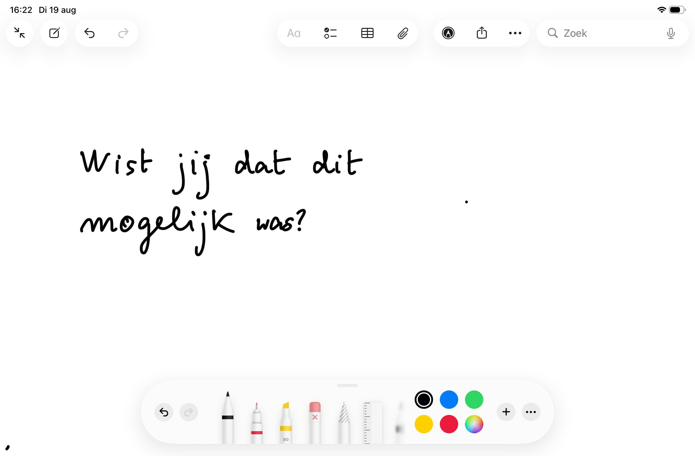 Jouw handschrift op de iPad
