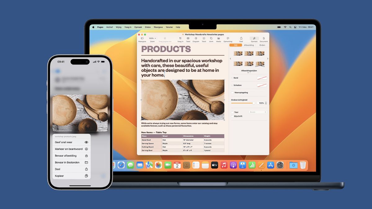 kopieren en plakken tussen apple-apparaten