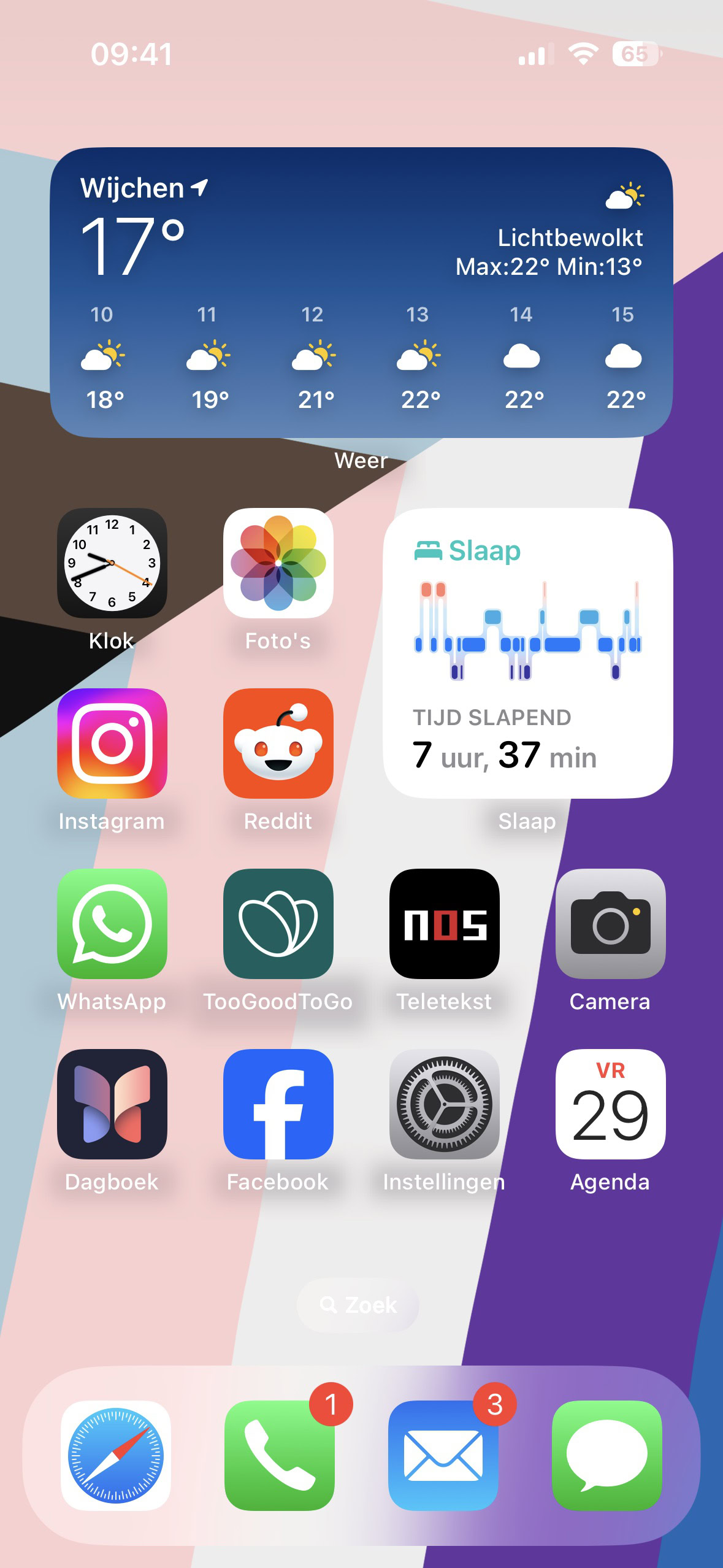 thuisscherm met Foto's app