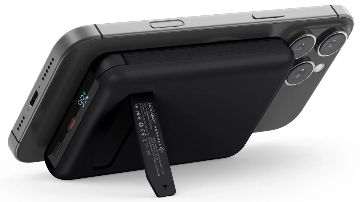 Mojogear NovaMag All-in-1 Powerbank met standaard