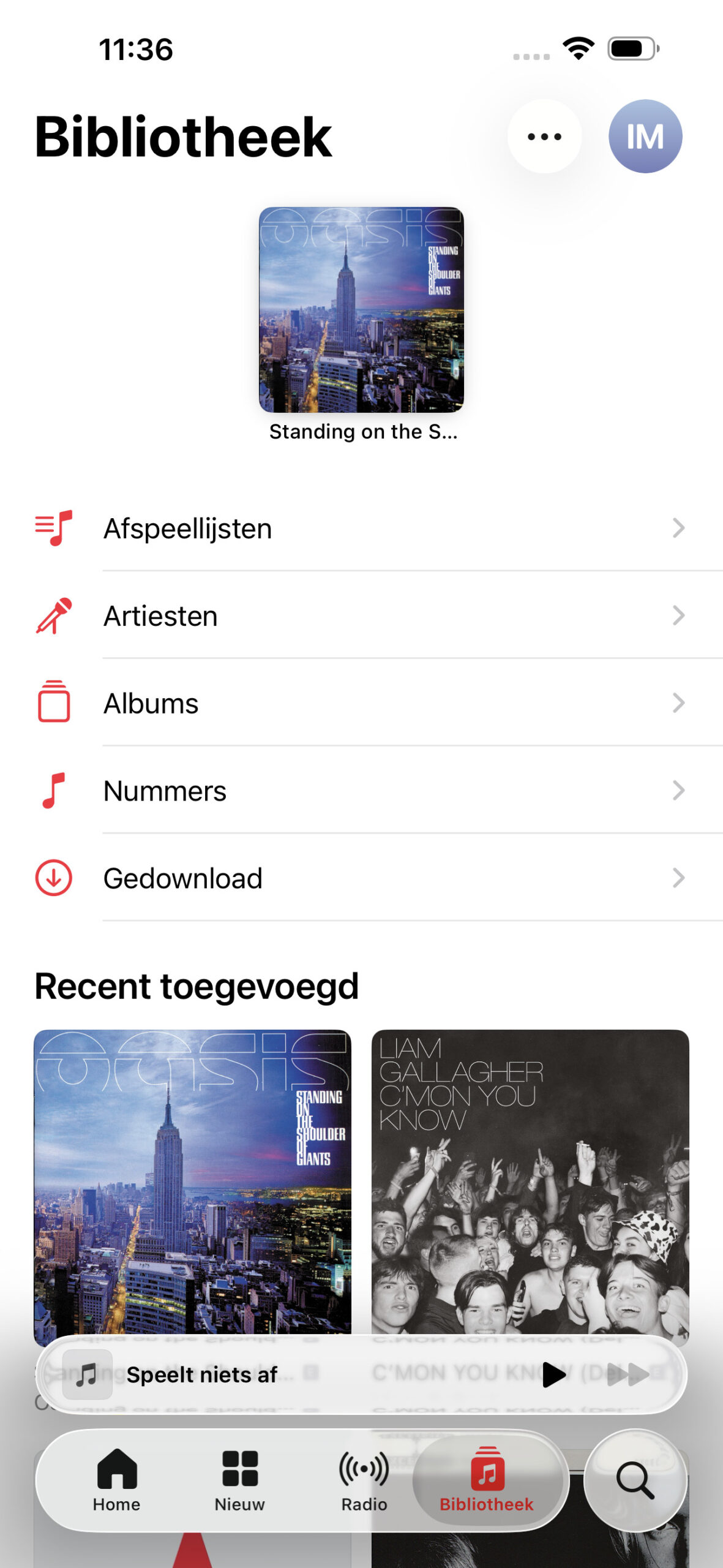 mappen maken in Muziek-app van afspeellijsten