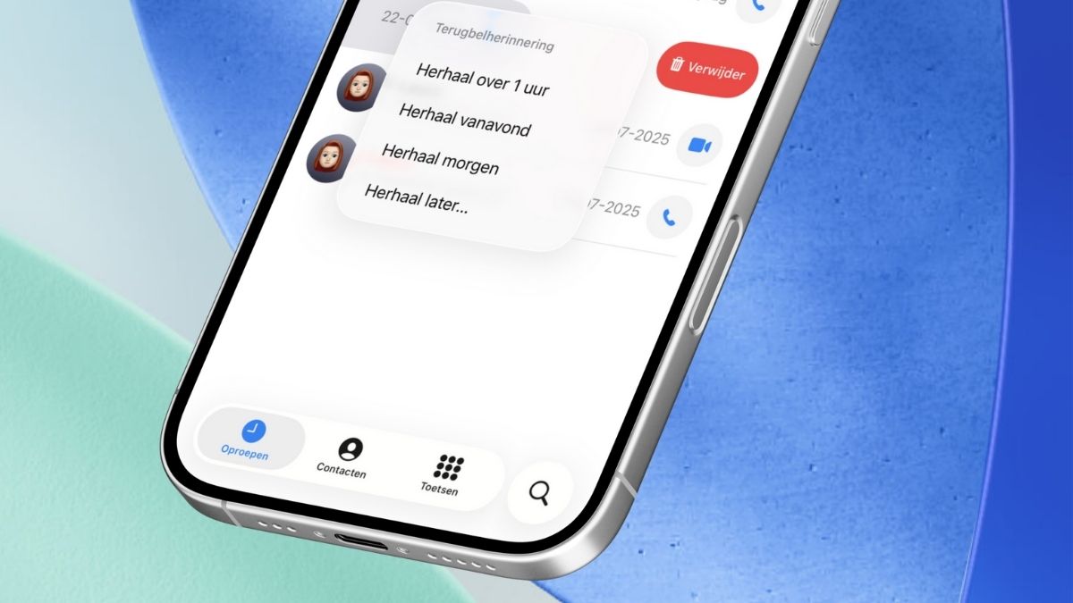 Terugbelherinnering iPhone instellen