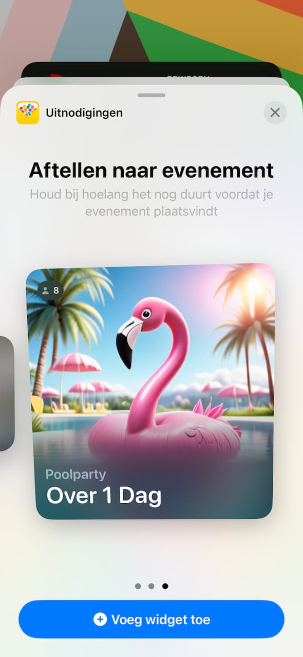 Widget kiezen: groot formaat