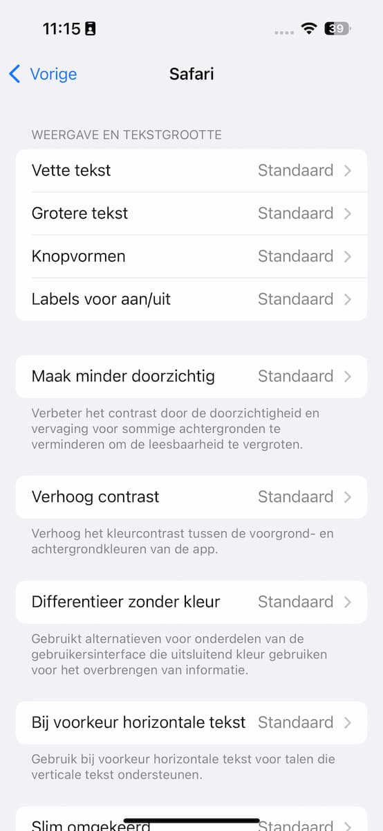 Instructiefoto: Wat kun je aanpassen? 