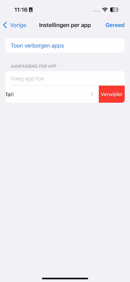 Instructiefoto: Resetten