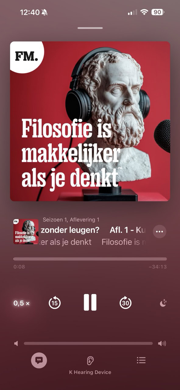 Instructiefoto: Meer afspeelsnelheden in Podcasts