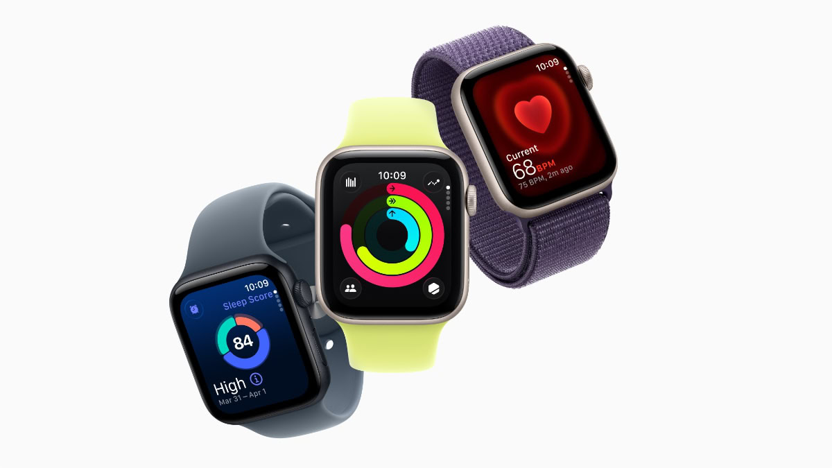 Apple Watch SE 3 met verschillende bandjes