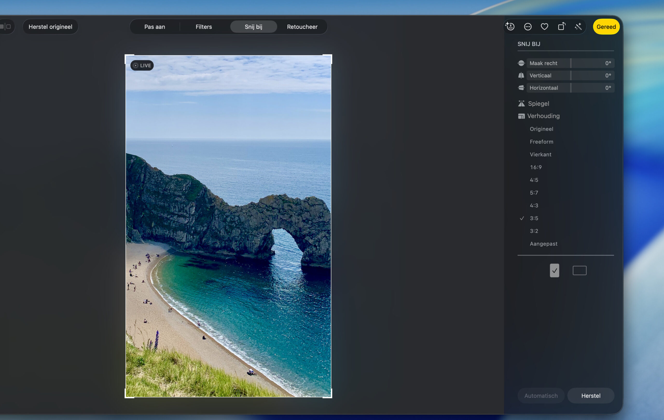 Instructiefoto: Bijsnijden