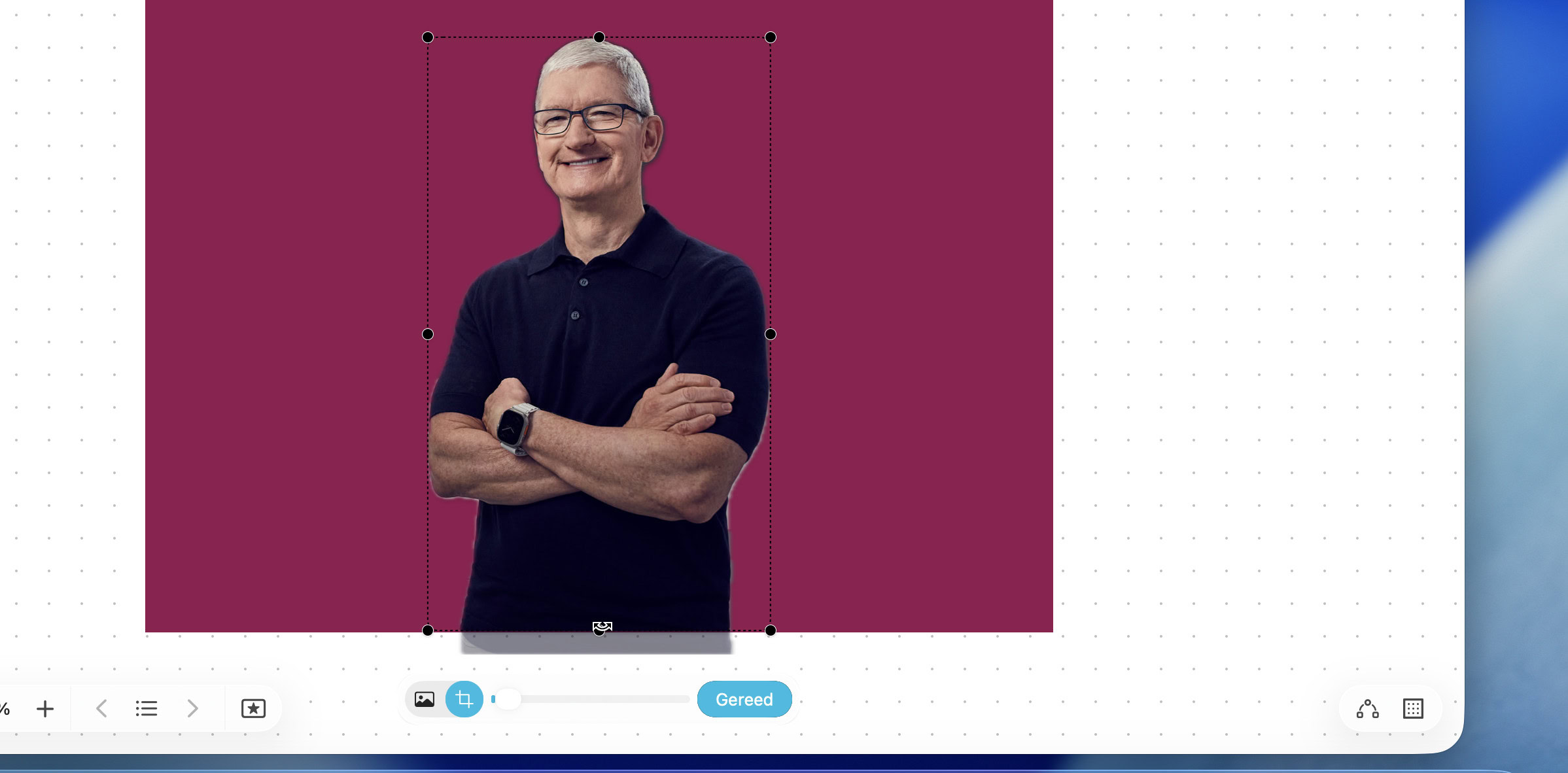 Instructiefoto: Bijsnijden
