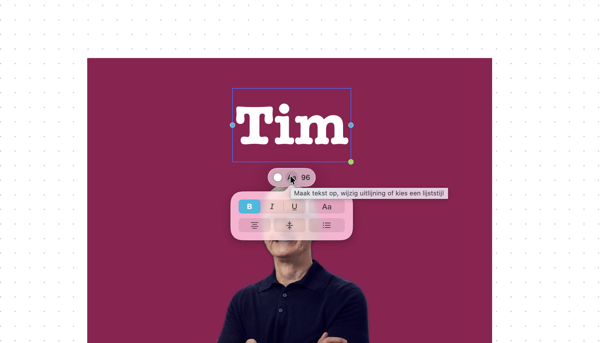 Instructiefoto: Naam toevoegen