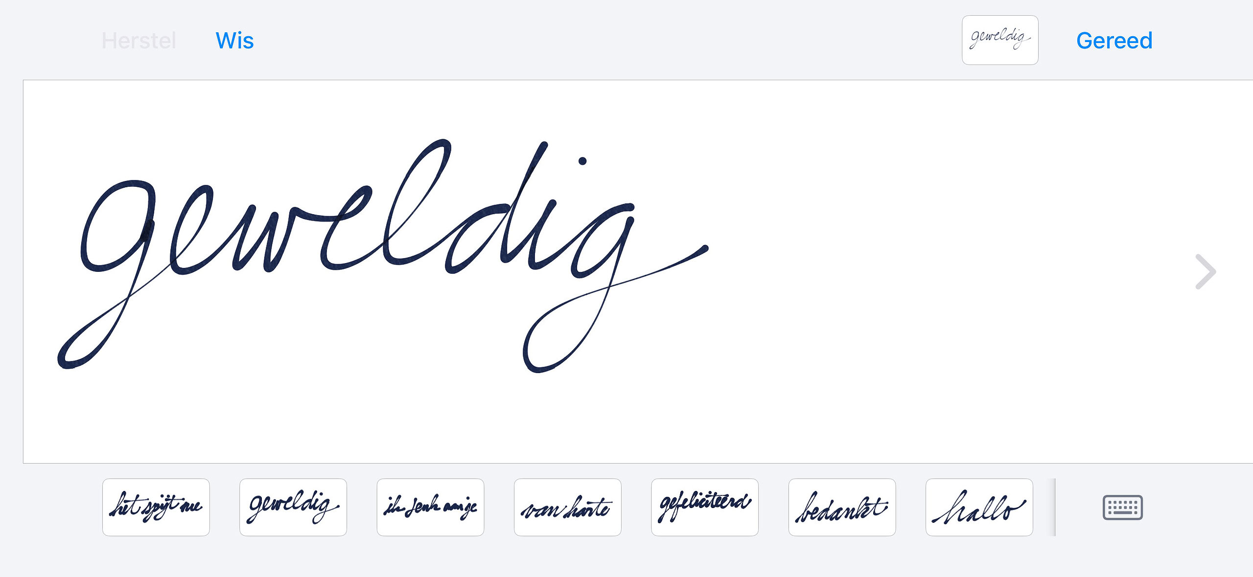 Instructiefoto: Schrijf of teken je bericht